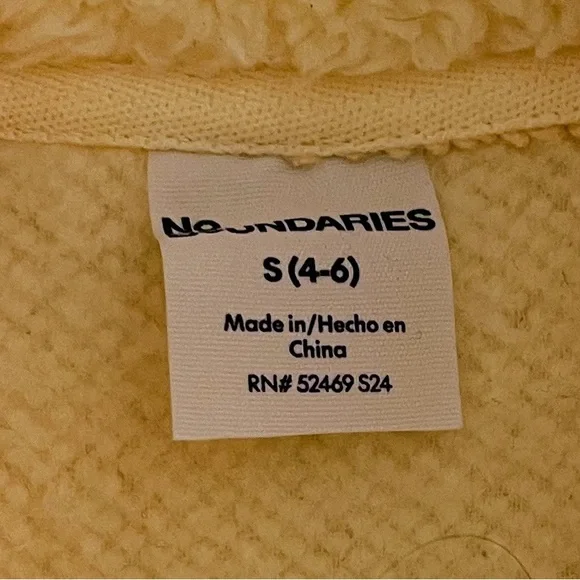 No Boundaries Cozy Yellow Sherpa Pullover Fall Weather FAVS 🍁 Sz - (S) - Picture 3 of 4